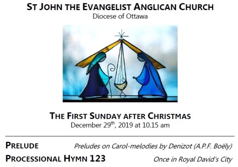 The First Sunday after Christmas St John the Evangelist